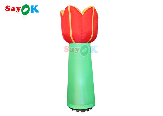 190T Oxford Cloth 3D Inflatable Flower Model Untuk Tampilan Promosi Iklan Luar Ruangan