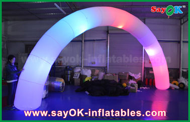 Inflatable Rainbow Arch 63cm DIA Nylon Cloth Inflatble Lighting Arch Way Gate Untuk Dekorasi