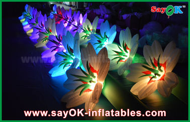 Besar Inflatable Lighting Dekorasi Inflatable Wedding Flower Chain With LED Light Untuk Dekorasi