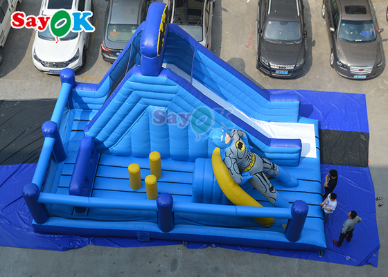 Titanic Slide Inflatable PVC Bouncer House Slide Air Combo Commercial Jumping Castle