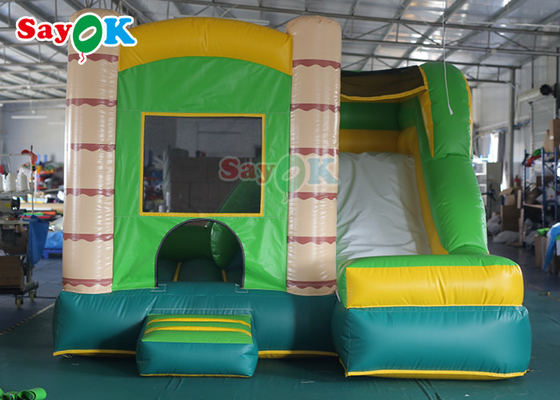 Rumah Goyang Komersial Inflable Jumping Castle Slide Combo 4x3.5x3.5mH