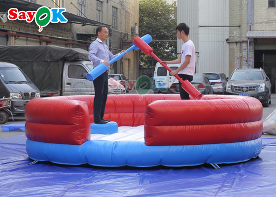 Permainan olahraga dewasa luar ruangan gladiator arena jousting tiup arena cincin jousting inflable