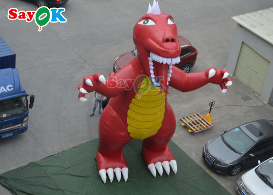 Dinosaurus Natal Inflatable PVC Tarpaulin Raksasa Dinosaurus Raptor Inflatable Balon Udara Dinosaurus
