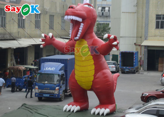 Dinosaurus Natal Inflatable PVC Tarpaulin Raksasa Dinosaurus Raptor Inflatable Balon Udara Dinosaurus