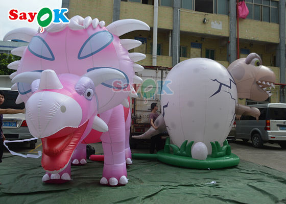 Karakter Iklan Inflatable 4m Dinosaurus Raksasa Inflatable Untuk Dekorasi Perayaan Tahan Angin