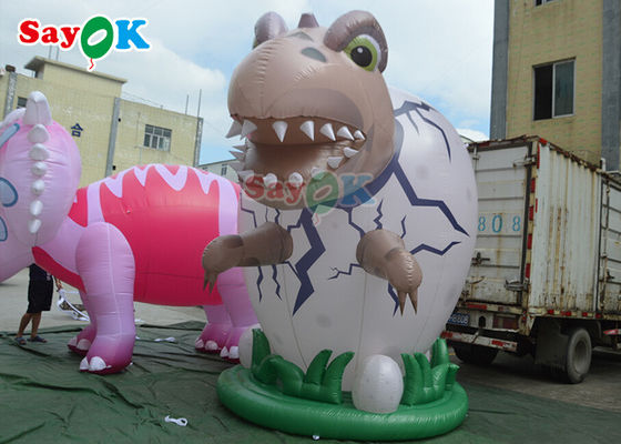 Karakter Iklan Inflatable 4m Dinosaurus Raksasa Inflatable Untuk Dekorasi Perayaan Tahan Angin