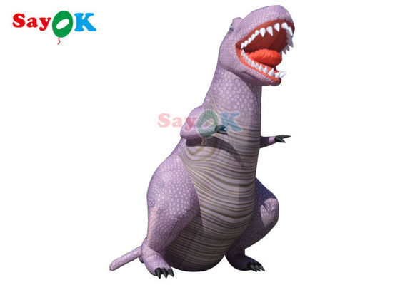 Dinosaurus Natal Inflatable Ukuran Besar 5m Inflatable Tyrannosaurus Rex Dinosaurus Full Printing
