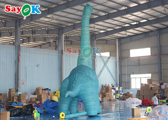 Dinosaurus Natal Inflatable 7m Dinosaurus Natal Inflatable Dekorasi Taman Inflatable Tyrannosaurus Rex Model