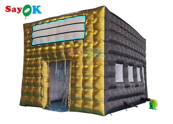 LED Disco Klub Malam Tenda pesta Custom Tenda kembung Kembung Klub Malam Untuk Acara Dewasa Hitam Kubu Rumah