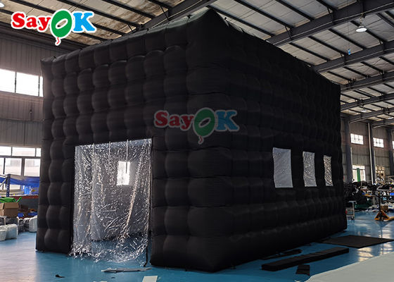 LED Disco Klub Malam Tenda pesta Custom Tenda kembung Kembung Klub Malam Untuk Acara Dewasa Hitam Kubu Rumah