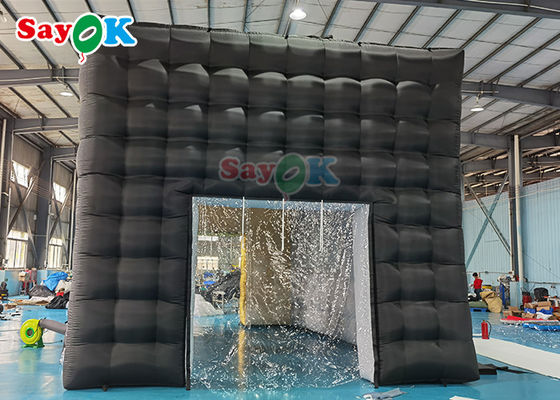 LED Disco Klub Malam Tenda pesta Custom Tenda kembung Kembung Klub Malam Untuk Acara Dewasa Hitam Kubu Rumah