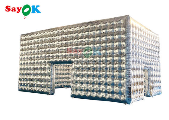 Tenda Kubu Perak yang Bisa Diinflasi Untuk Pesta Pernikahan Pertunjukan Pameran Acara Tenda Udara yang Bisa Diinflasi