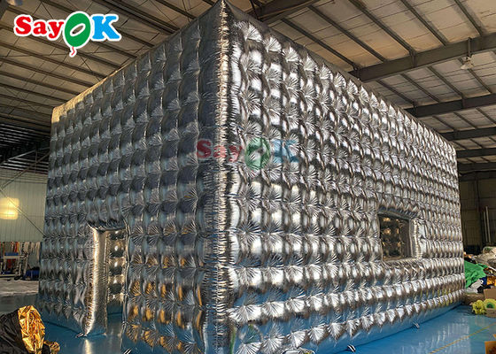 Tenda Kubu Perak yang Bisa Diinflasi Untuk Pesta Pernikahan Pertunjukan Pameran Acara Tenda Udara yang Bisa Diinflasi