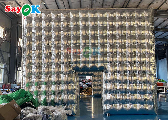 Tenda Kubu Perak yang Bisa Diinflasi Untuk Pesta Pernikahan Pertunjukan Pameran Acara Tenda Udara yang Bisa Diinflasi