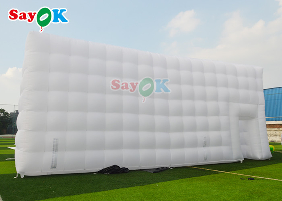 8x12x5m Tenda Udara Tiup Dengan Lampu Led Inflatables Cube Tenda Dekorasi pernikahan