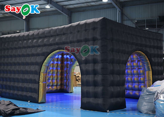 Iklan Klub Malam Tenda Kubu Inflatable Bahan Kain Oxford Kuat Tenda Udara Inflatable