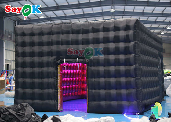 Iklan Klub Malam Tenda Kubu Inflatable Bahan Kain Oxford Kuat Tenda Udara Inflatable