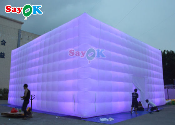 Tenda Rumput Tiup Otomatis 10x10x5m Tenda Pesta Led Tiup Tenda Udara Tiup