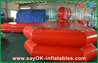 mainan anak-anak kembung merah pvc kolam renang air kembung udara padat kolam renang untuk anak-anak bermain