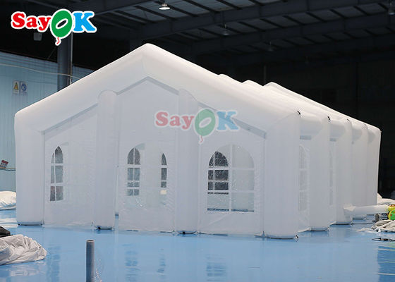Custom Outdoor Inflatable Tent Pesta Klub Malam Struktur Bar Tenda Inflatable Warna Putih