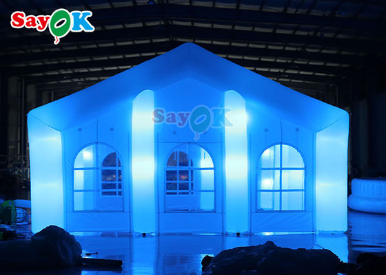 Custom Outdoor Inflatable Tent Pesta Klub Malam Struktur Bar Tenda Inflatable Warna Putih