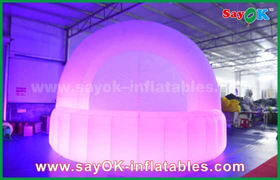 Klub Malam Bar Tent Waterproof Oxford Kain Inflatable Tent Dome LED Pencahayaan Untuk Bar Counter