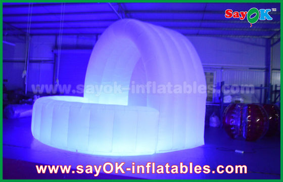 Klub Malam Bar Tent Waterproof Oxford Kain Inflatable Tent Dome LED Pencahayaan Untuk Bar Counter