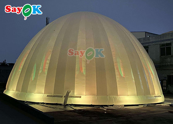 Tenda Udara Inflatable Event Inflatable Dome Marquee Igloo Dengan LED Inflatable Yard Tent