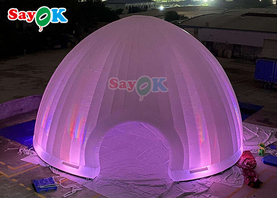 Tenda Udara Inflatable Event Inflatable Dome Marquee Igloo Dengan LED Inflatable Yard Tent