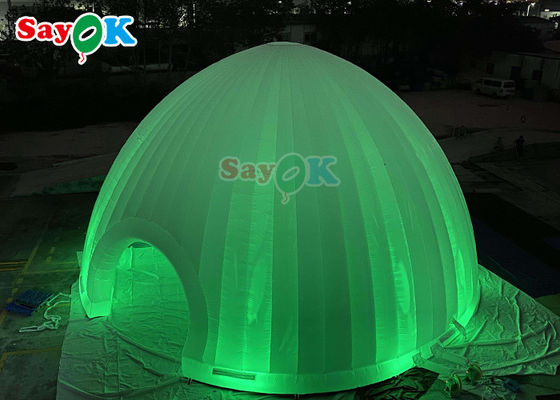 Tenda Udara Inflatable Event Inflatable Dome Marquee Igloo Dengan LED Inflatable Yard Tent
