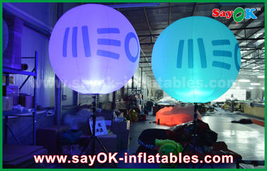 Iklan 1.5m DIA Tripod Berdiri Inflatable Balloon / Bola Dengan Lampu LED