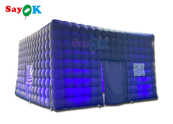 Automatic Inflatable Party Tent House Nightclub Inflatable Cube Tent Untuk Sewa 7x7x4mH