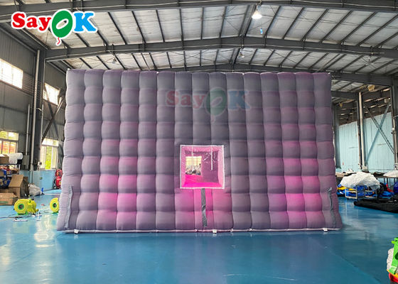 Automatic Inflatable Party Tent House Nightclub Inflatable Cube Tent Untuk Sewa 7x7x4mH