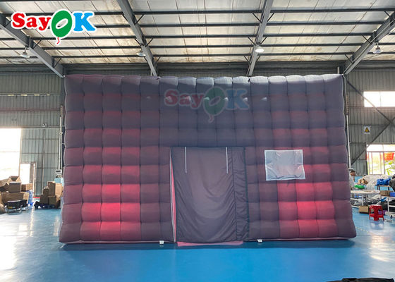Automatic Inflatable Party Tent House Nightclub Inflatable Cube Tent Untuk Sewa 7x7x4mH