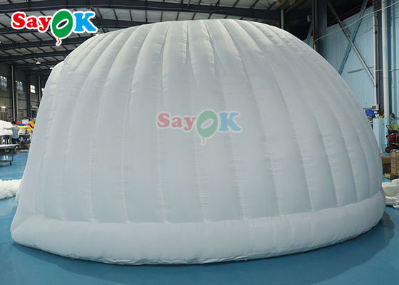 Outdoor PVC Oxford Tenda Keluarga Inflatable Panorama Dome White Wedding Tenda Marquee Inflatable