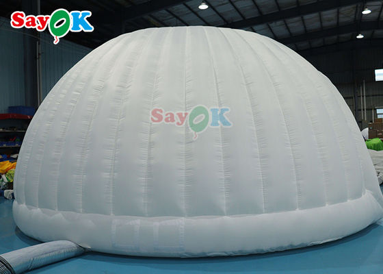 Outdoor PVC Oxford Tenda Keluarga Inflatable Panorama Dome White Wedding Tenda Marquee Inflatable