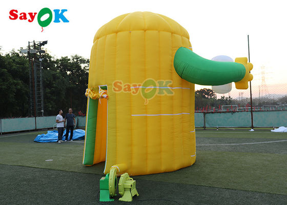 Tenda Udara Oxford Inflatable Lemon Cartoon Booth Udara Custom Made Tenda Lawn Inflatable