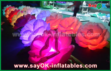 Romantis Dekorasi Lampu Tiup / LED Tiup Bunga Rantai Mawar Untuk Pernikahan