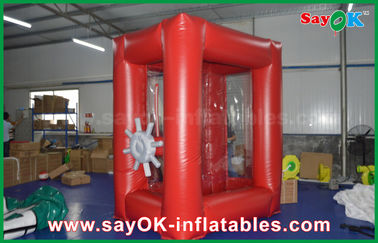 2x2 m Cash Grab Machine Inflatable Money Booth Dengan Bahan PVC