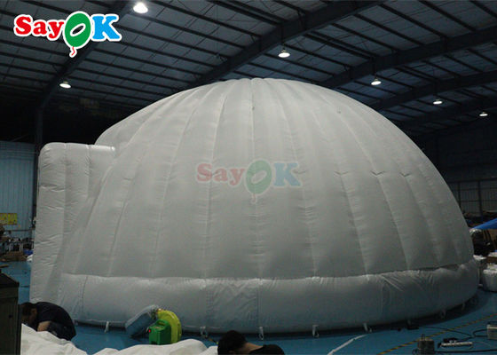 PVC Tarpaulin Double Door Led Tenda Kubah Inflatable Untuk Acara Pesta Luar Ruangan