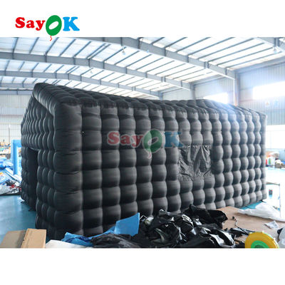 LED portabel Disco Pencahayaan Mobile Night Club Tent Cube Party Tent Inflatable Klub Malam Untuk Sewa