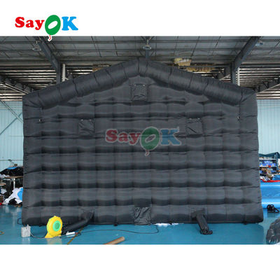 LED portabel Disco Pencahayaan Mobile Night Club Tent Cube Party Tent Inflatable Klub Malam Untuk Sewa