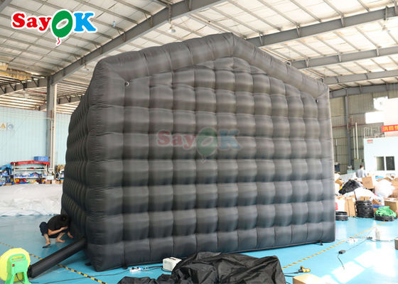 Black LED Music Bar Mobile Night Club Tent Commercial Inflatable Nightclub With Disco Light Inflatable Nightclub Untuk Ren