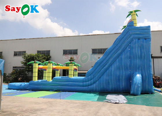 Slide Kolam Renang Inflatable Tropical Fiesta Breeze Commercial Air Slide Inflatable Untuk Anak-anak Dewasa