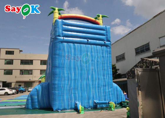 Slide Kolam Renang Inflatable Tropical Fiesta Breeze Commercial Air Slide Inflatable Untuk Anak-anak Dewasa