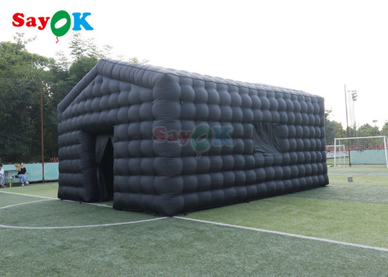 Hitam Disco Inflatable Light Mobile Night Club Tent Portable Party Led Lighting Untuk Sewa Klub Malam Inflatable