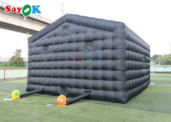 Tenda pesta Cube Inflatable Acara Klub Malam Inflatable Disco Pencahayaan Musik Bar Tenda Klub Malam Inflatable Untuk Sewa