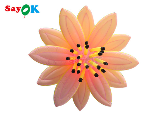 Disesuaikan Led Lighted Inflatable Flower Dekorasi Pesta Panggung Acara
