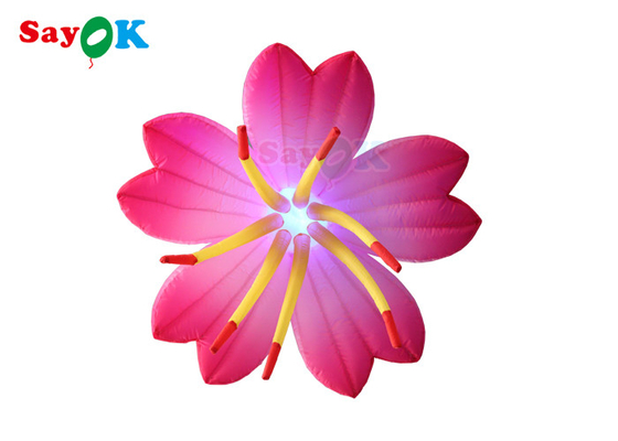 Custom Led Lighted Advertising Shining Inflatable Flowers Untuk Dekorasi Pesta Panggung