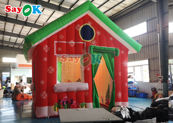 Oxford Cloth Giant Inflatable Christmas House Rumah Tenda Berkemah Di Luar Ruangan
